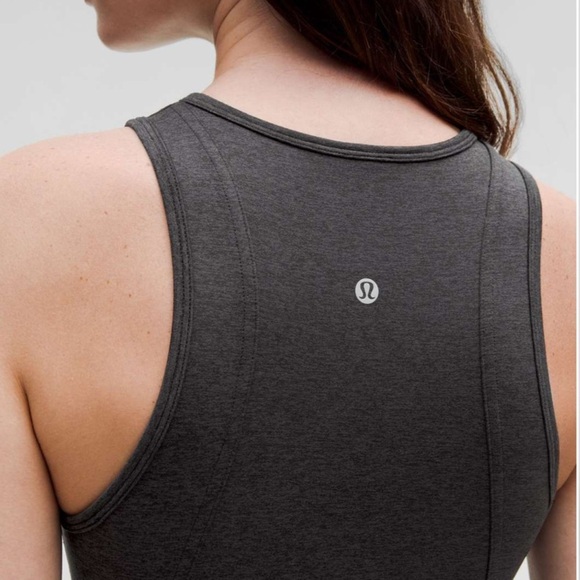 lululemon athletica Black Sueded Crewneck Cropped Tank Top - Picture 4 of 7